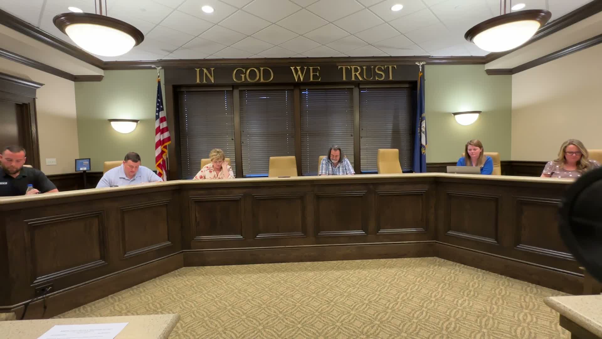 Board authorizes PSC notification of vacancies; hears insurance agent on switching from NFIP to private policy