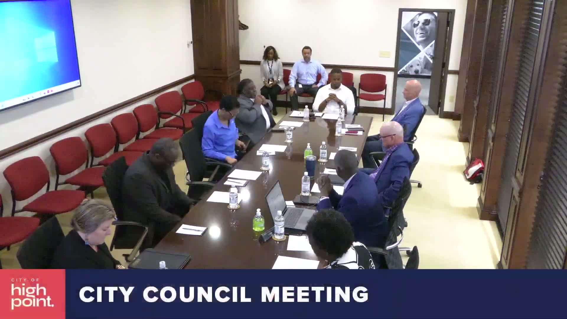 High Point mayor moves council into closed session on personnel; agenda adopted