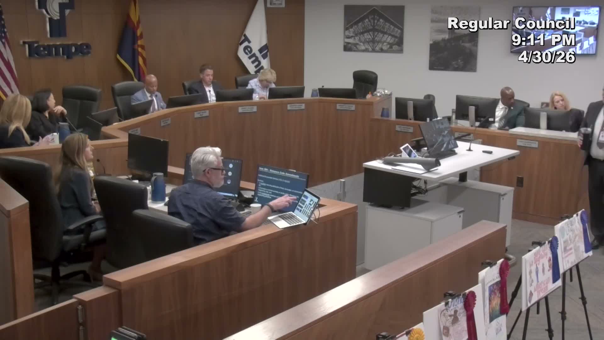 Tempe hears heated public testimony as council introduces nuisance-code amendment tied to repeated private distributions