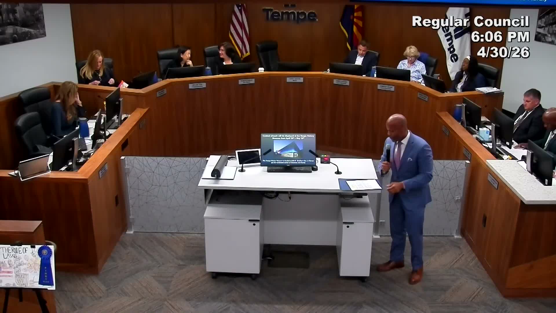 Tempe honors Law Day winners and recognizes Presiding Judge Kevin Kane on his retirement