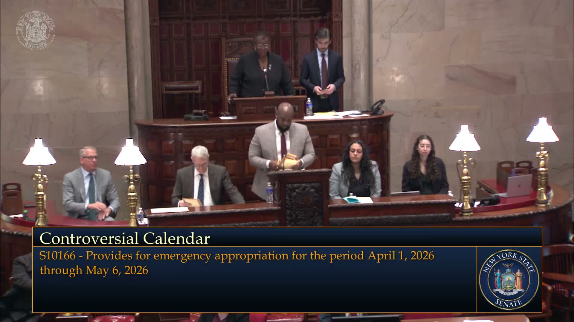 Senator criticizes ninth budget extender as colleagues approve clean extender with table targets