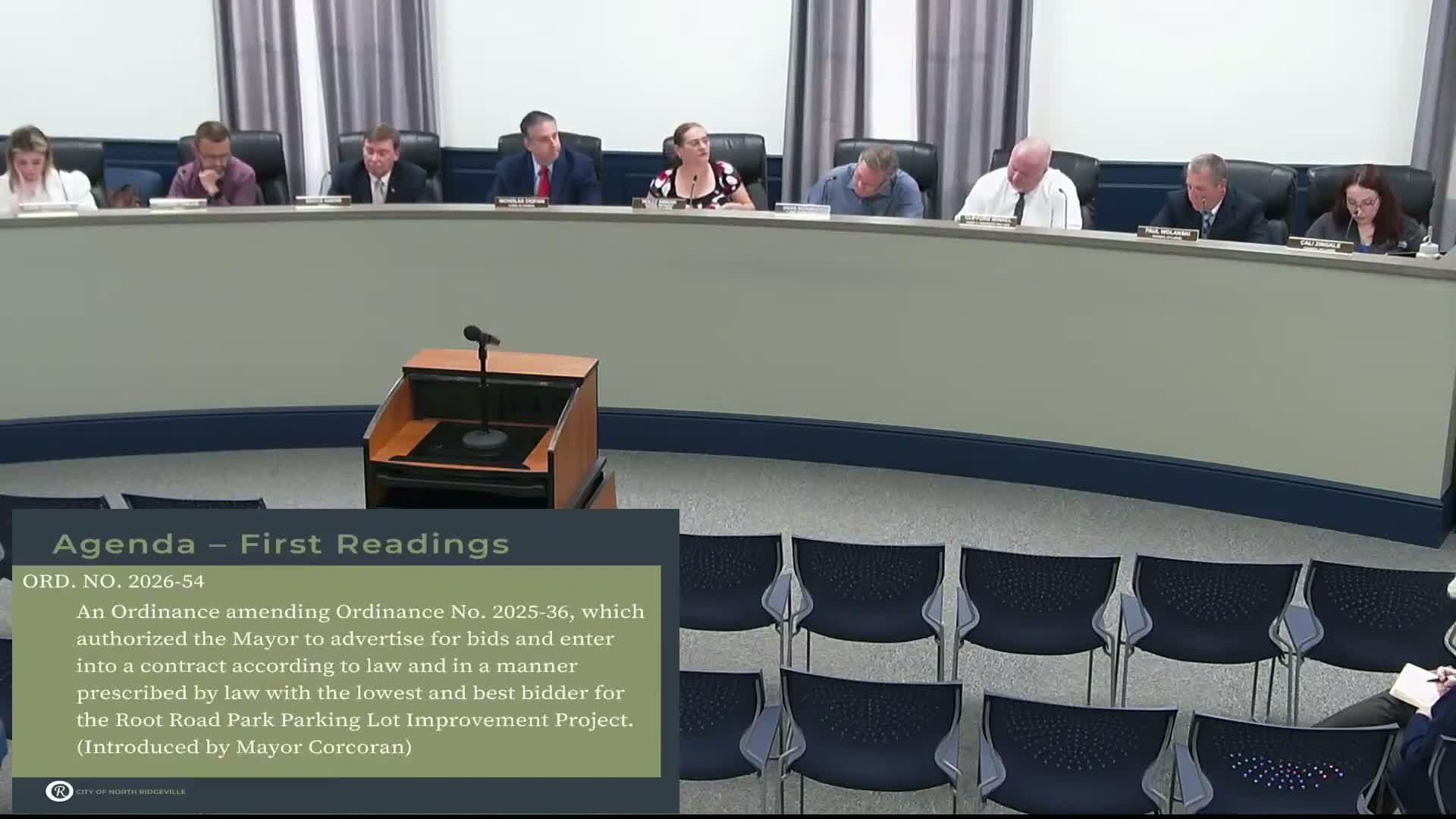 Council approves emergency funding to cover $260,000 Root Road Park parking-lot overrun