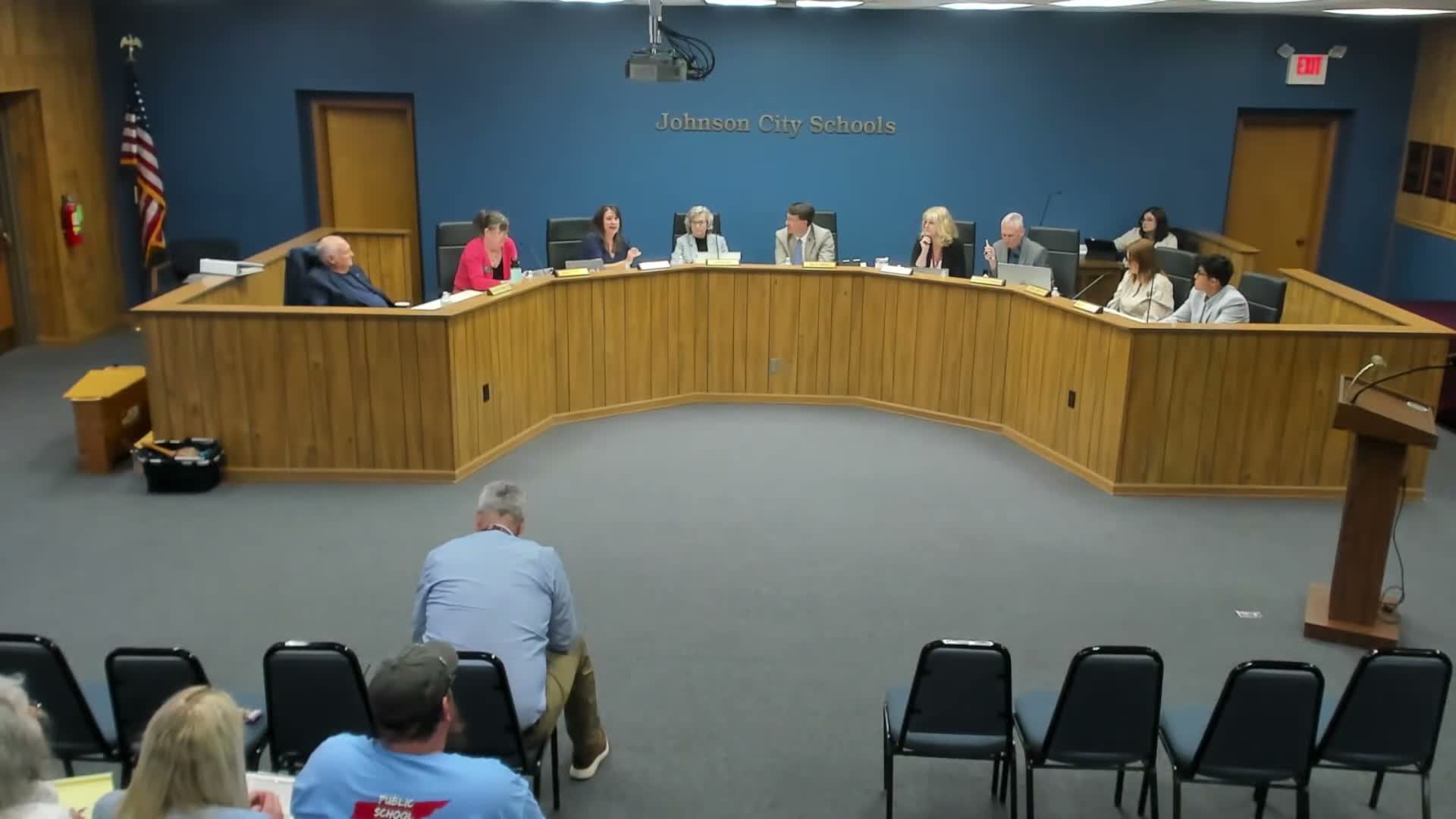 Board member defends superintendent after pool-closure comments; board approves letter thanking Rep. Rebecca Alexander
