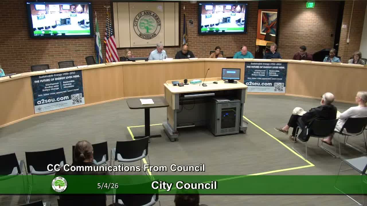 Council presented confirmation motion for Susan Pollet to Ann Arbor Area Transportation Authority board