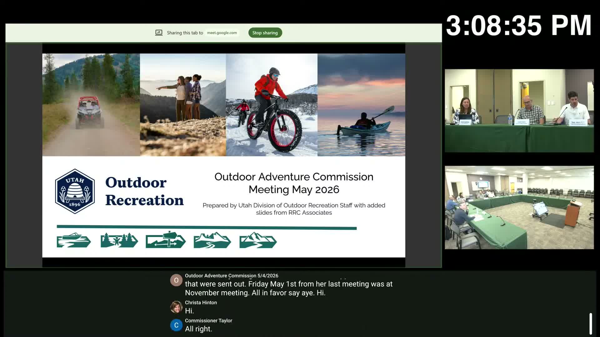 Consultants outline statewide recreation participation study and five pilot sites