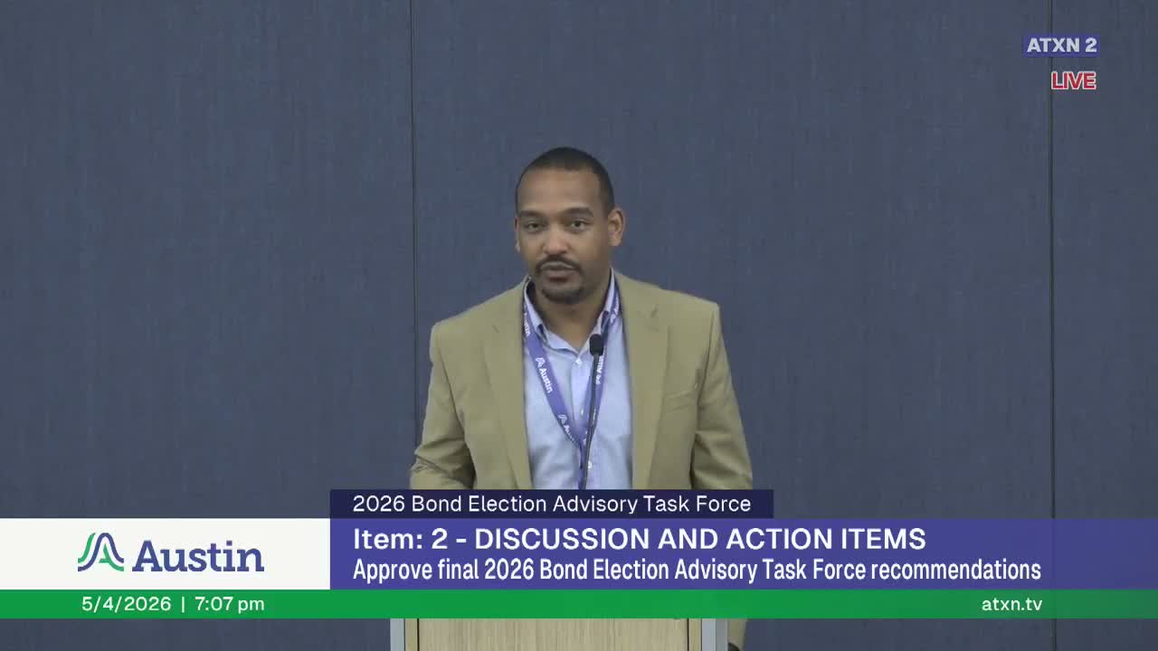 Bond advisory panel backs two recommendation packages, funds Colony Park combined center and Carver Museum