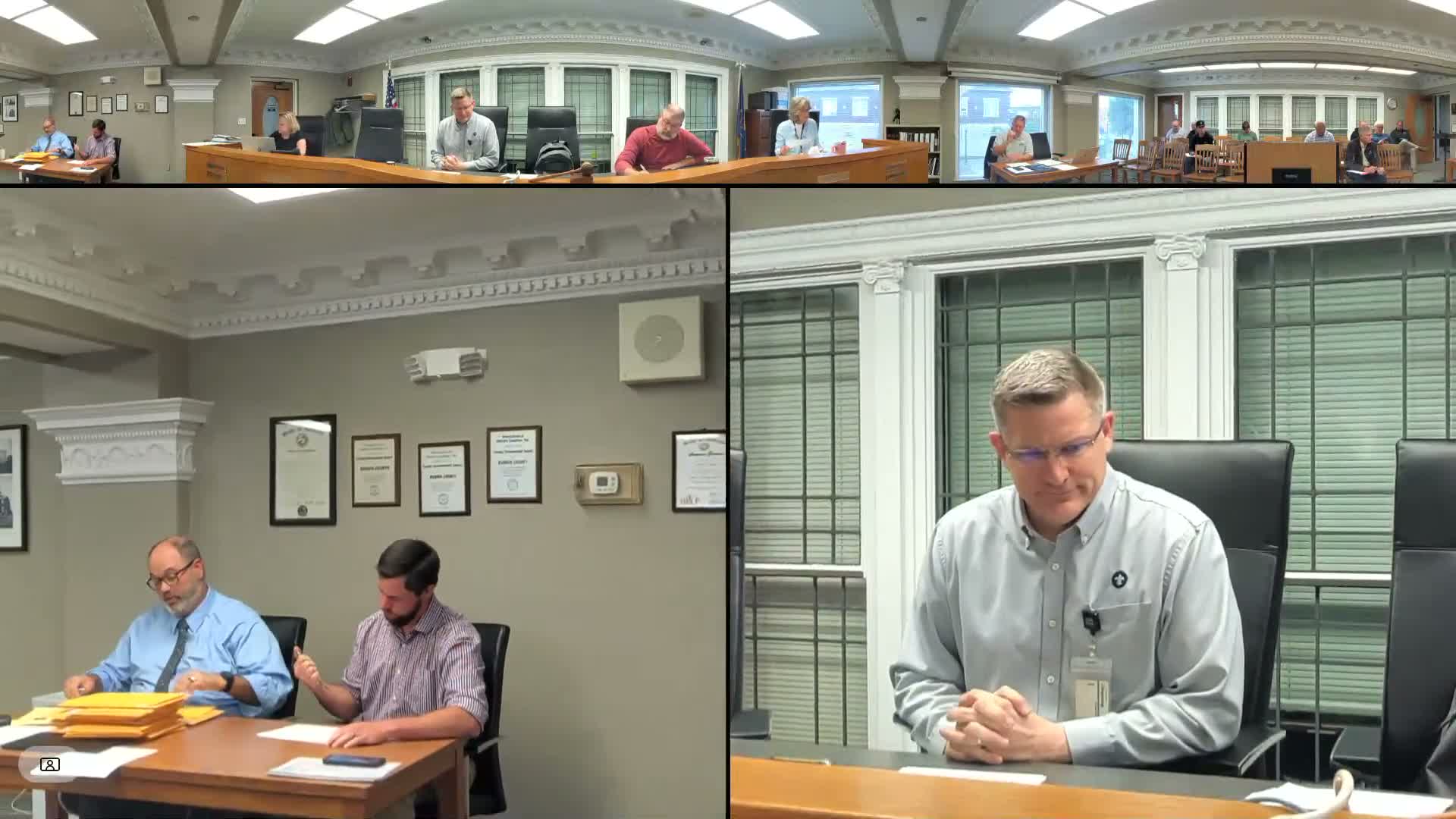 County engineers recommend low bidders on six road projects; commissioners move to award contracts
