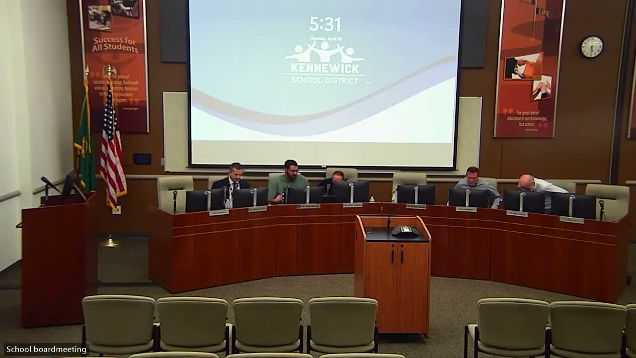 Kennewick School Board moves to excuse member, then recesses into executive session
