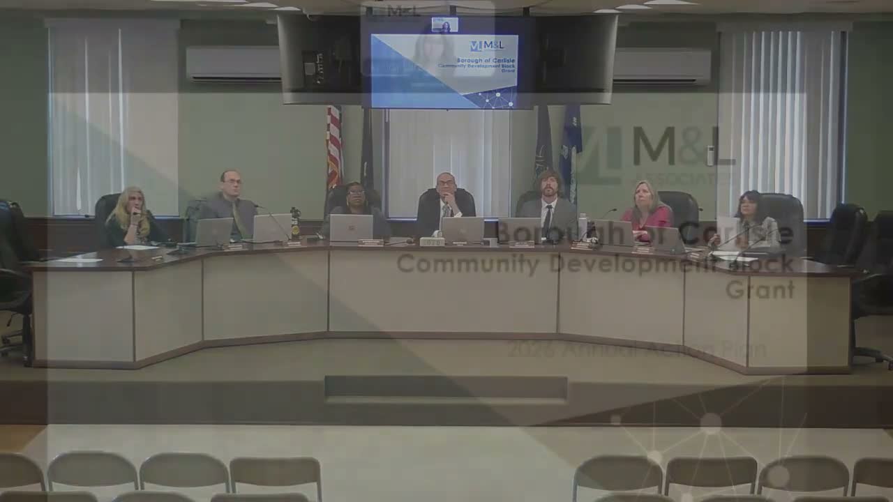 Public hearing opens on Carlisle’s 2026 CDBG plan as staff seeks community input