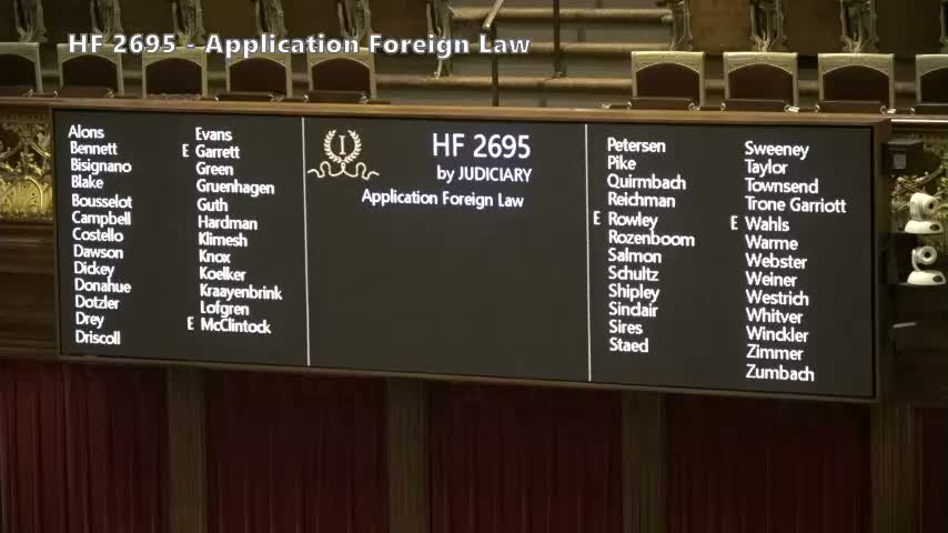 Votes at a glance: bills passed, deferred and messages from the April 8 Iowa Senate session