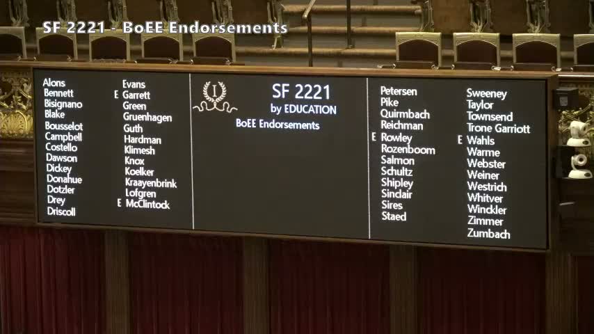 Senate approves changes to K–12 endorsement rules, sets degree floor for certain endorsements