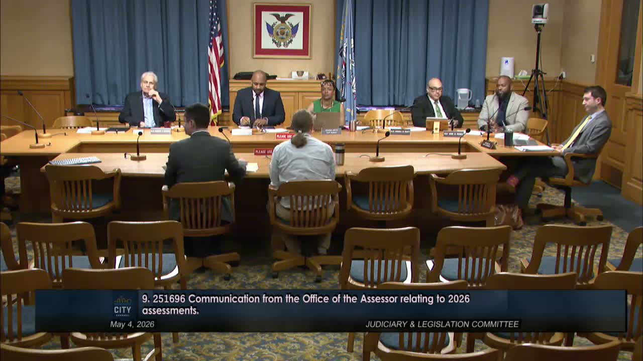 Assessor lays out 2026 revaluation; aldermen press office on alleged commercial underassessment
