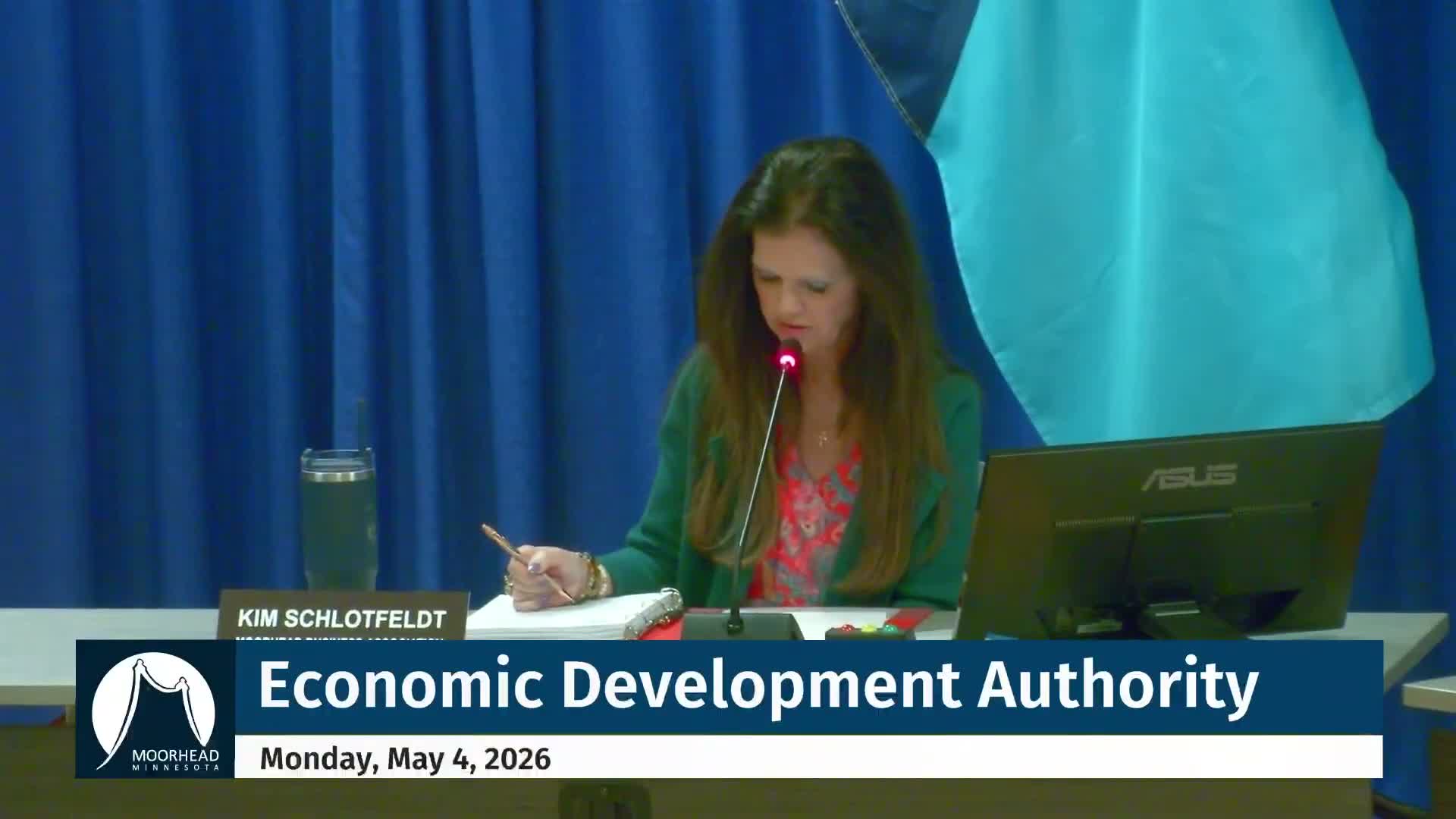 Moorhead EDA highlights flood-mitigation bonding request and border-zone tax changes in 2026 legislative priorities
