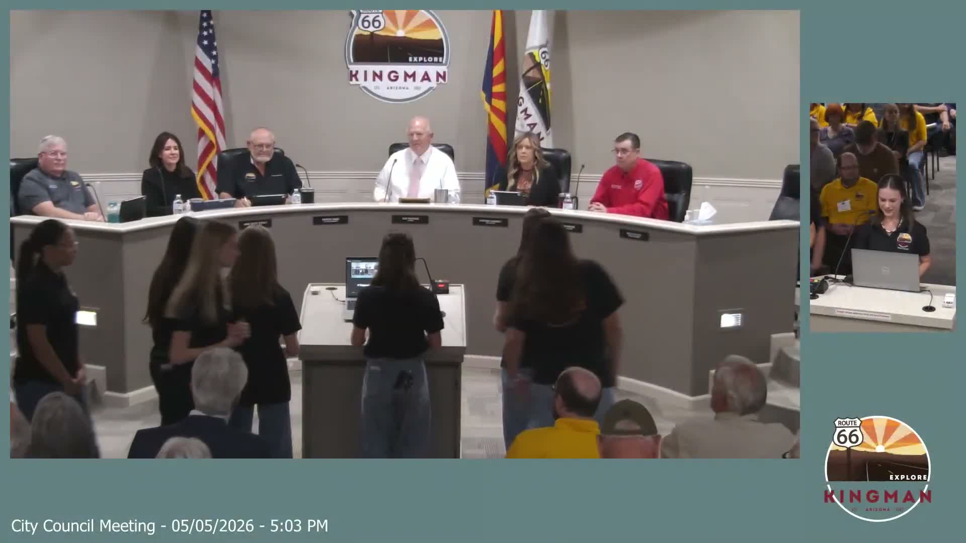 Kingman Youth Advisory Council touts community projects; council recognizes seniors and proclaims Clerks Week