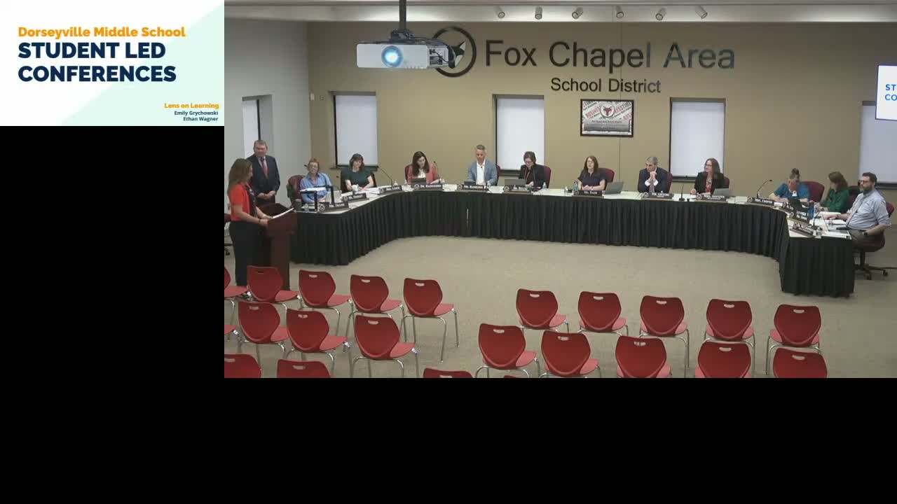 Fox Chapel district reports steady high achievement, highlights middle‑school student‑led conferences