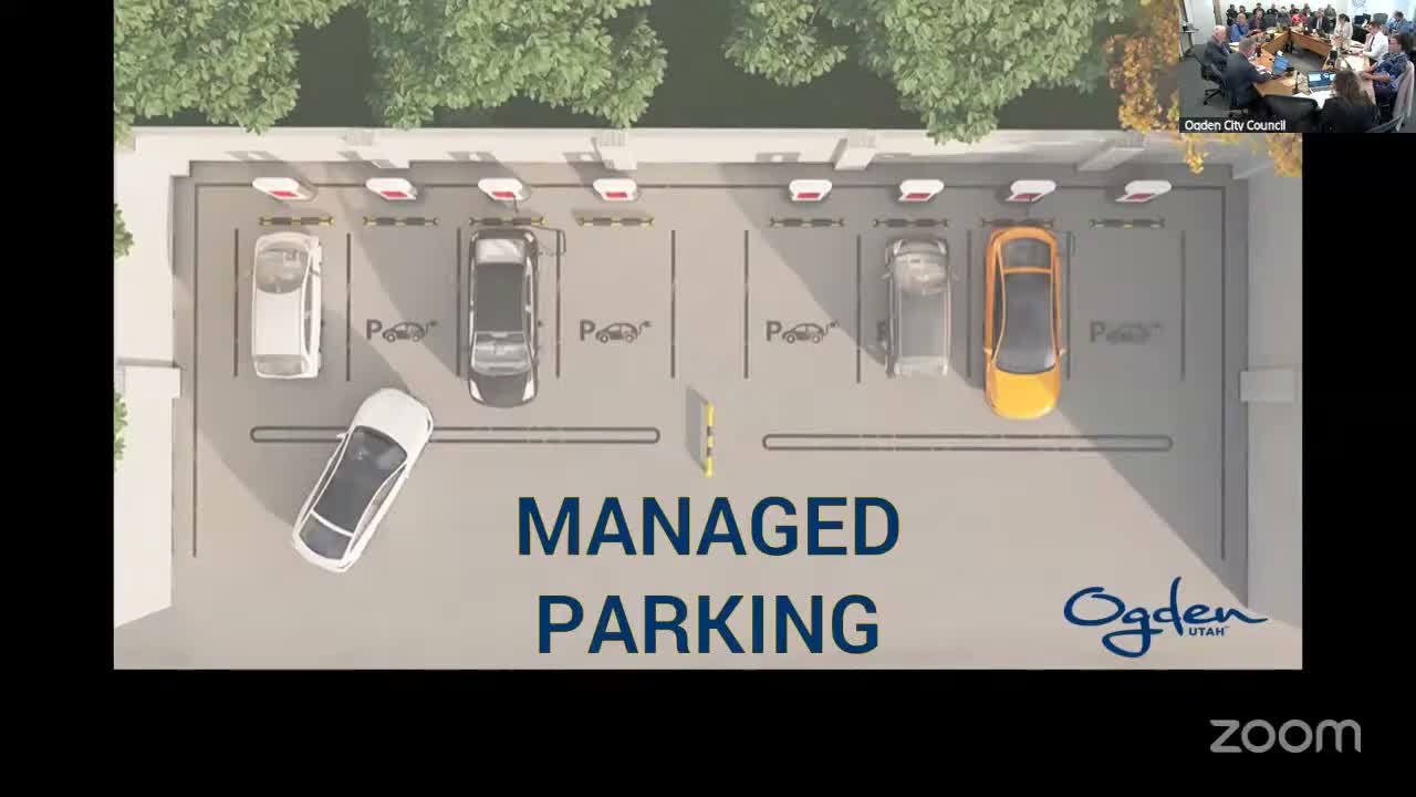Ogden council reviews two-option managed parking plan amid concerns about data and small businesses