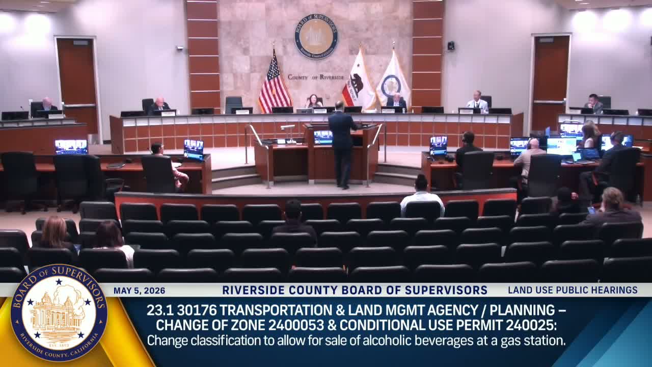 Board approves zone change and conditional use permit to allow off-sale alcohol at Lake Elsinore gas station