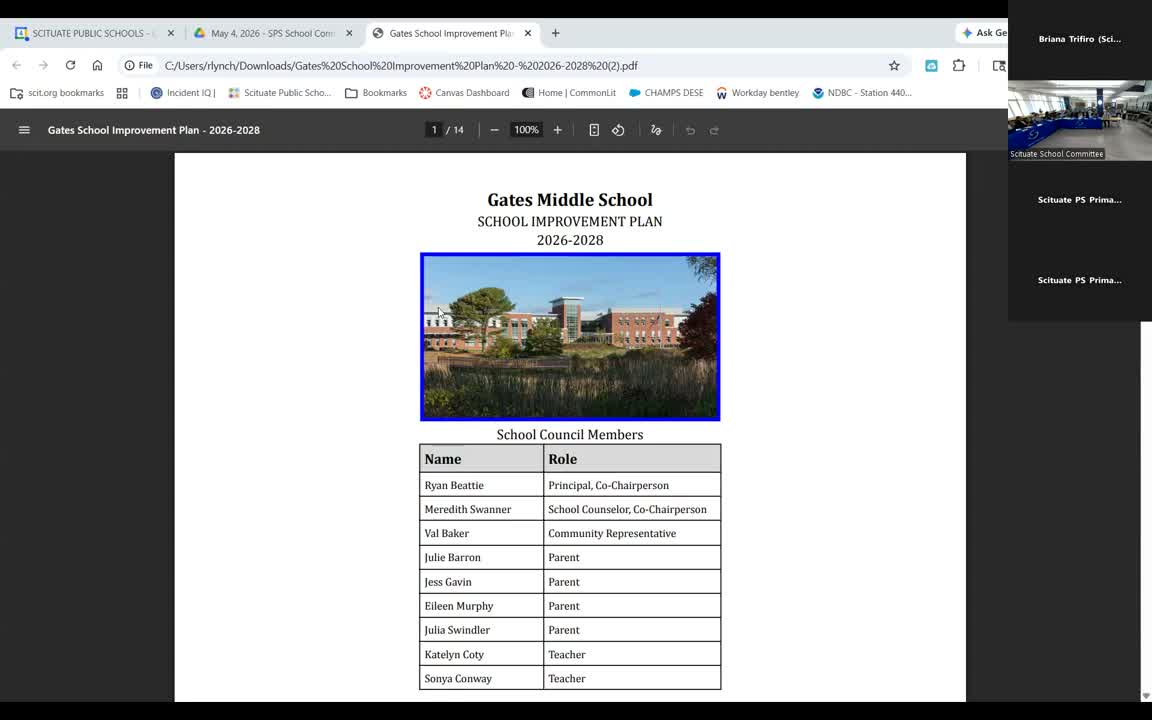 Scituate presenters outline 2026–28 school improvement goals, STEM and AP gains