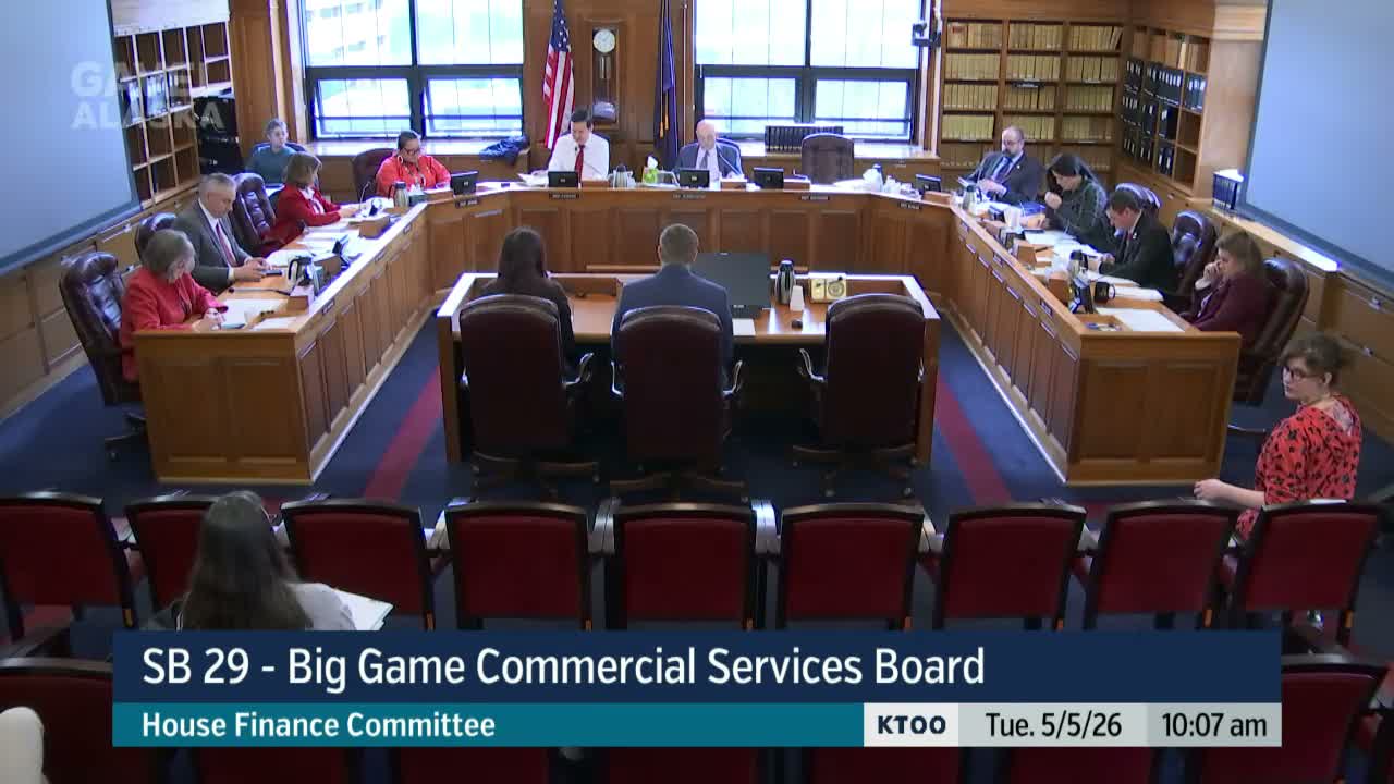 Committee hears SB 29 to codify executive administrator for Big Game Commercial Services Board