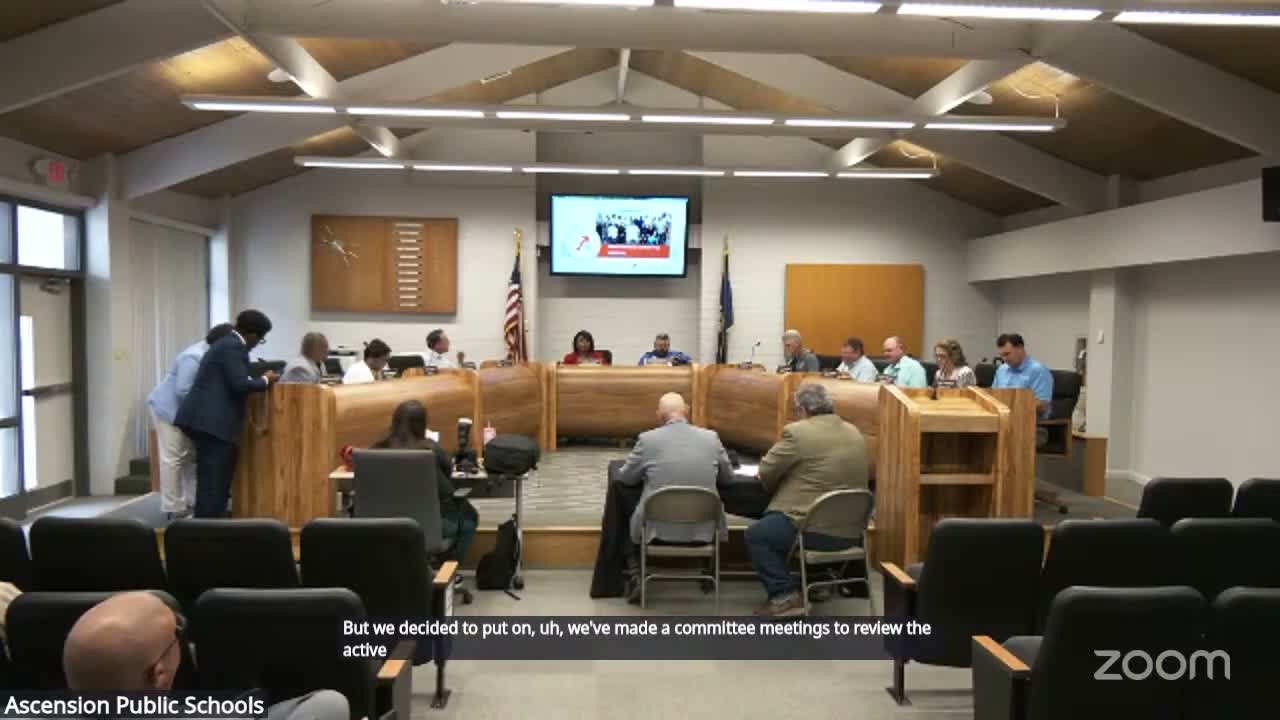 District presenter describes small land take for proposed roundabout near Central Middle School