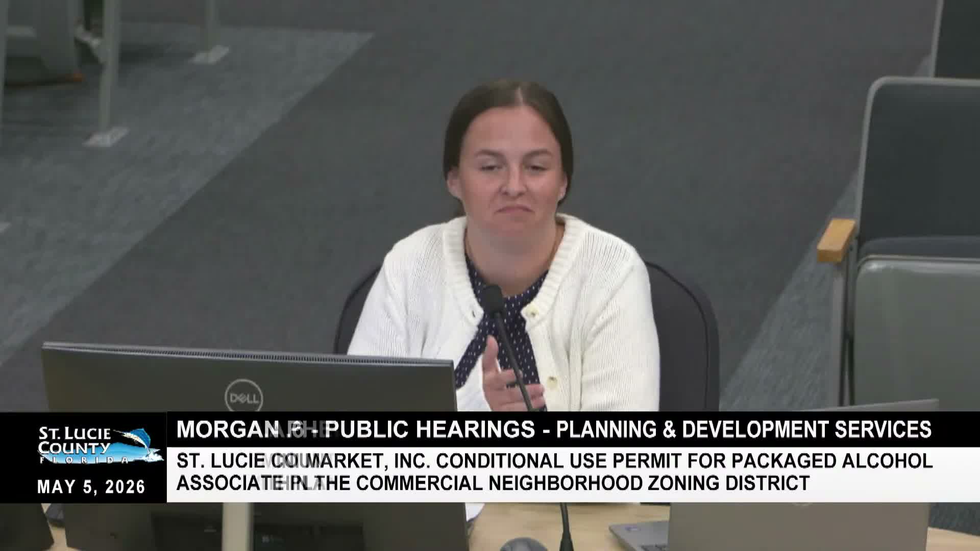 Commissioners approve Pit Stop beer‑and‑wine permit, roadway waiver and other routine land‑use items