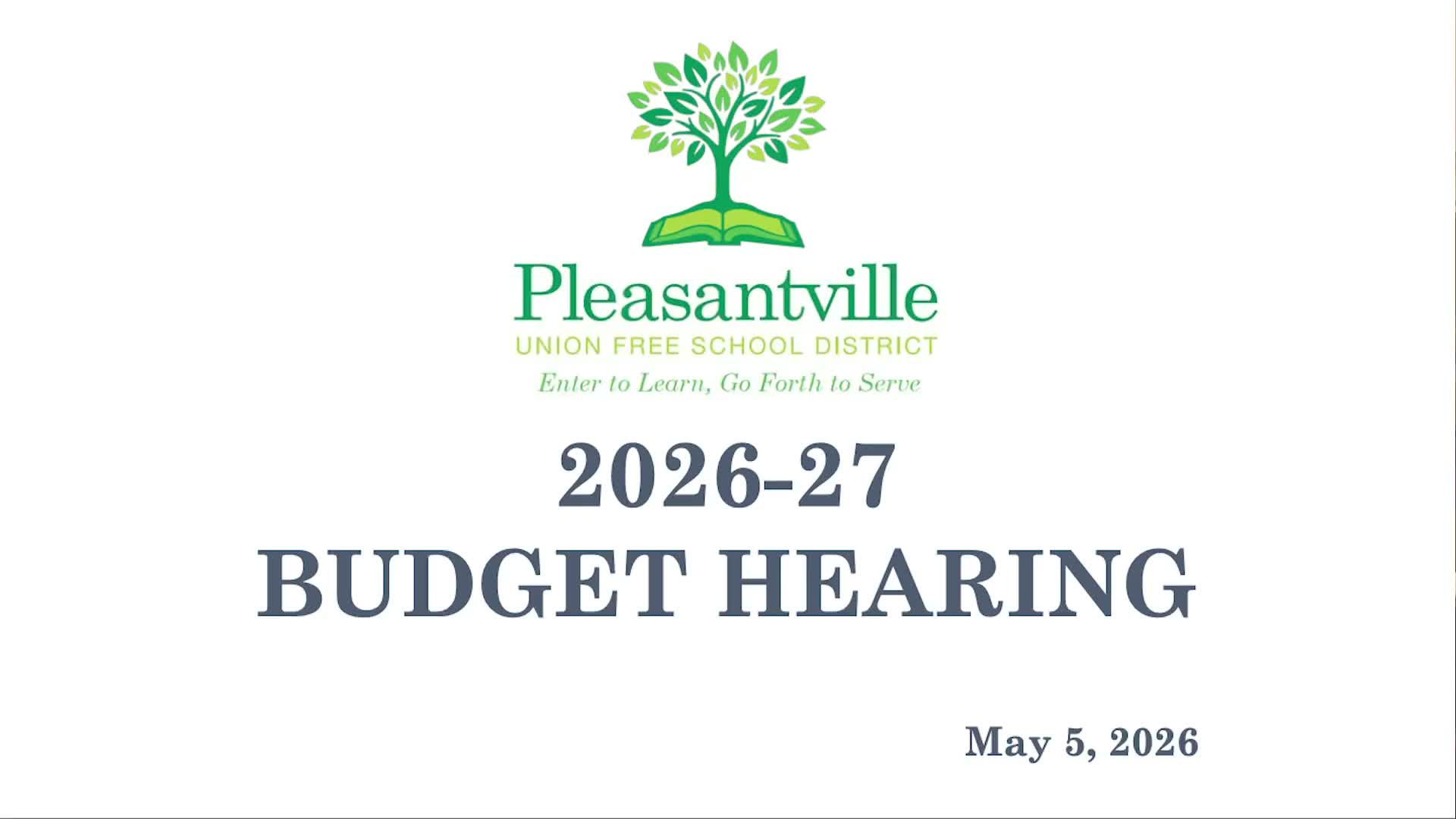 Pleasantville board presents $65.1 million budget and $17.5 million capital plan ahead of May 19 vote