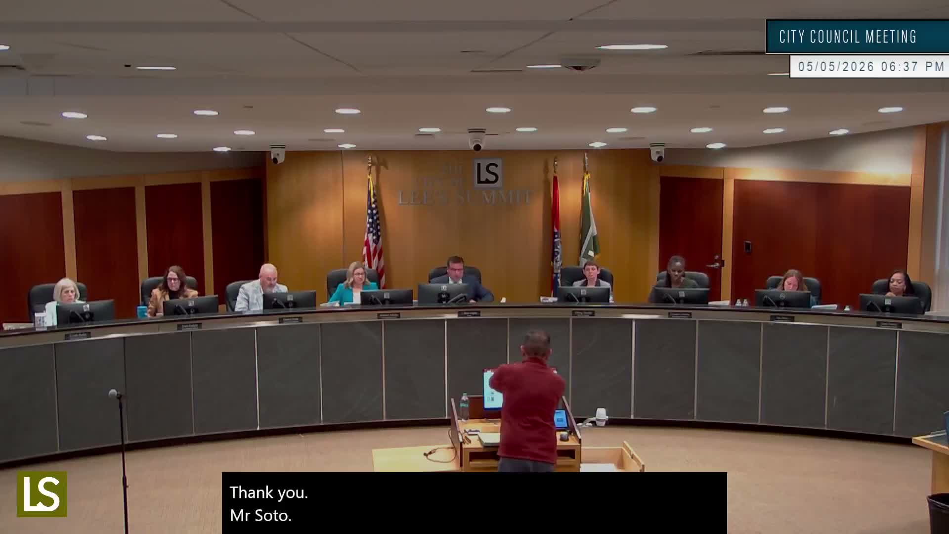 Council approves vacation of remnant Jefferson Street segment after staff presentation; developer absent