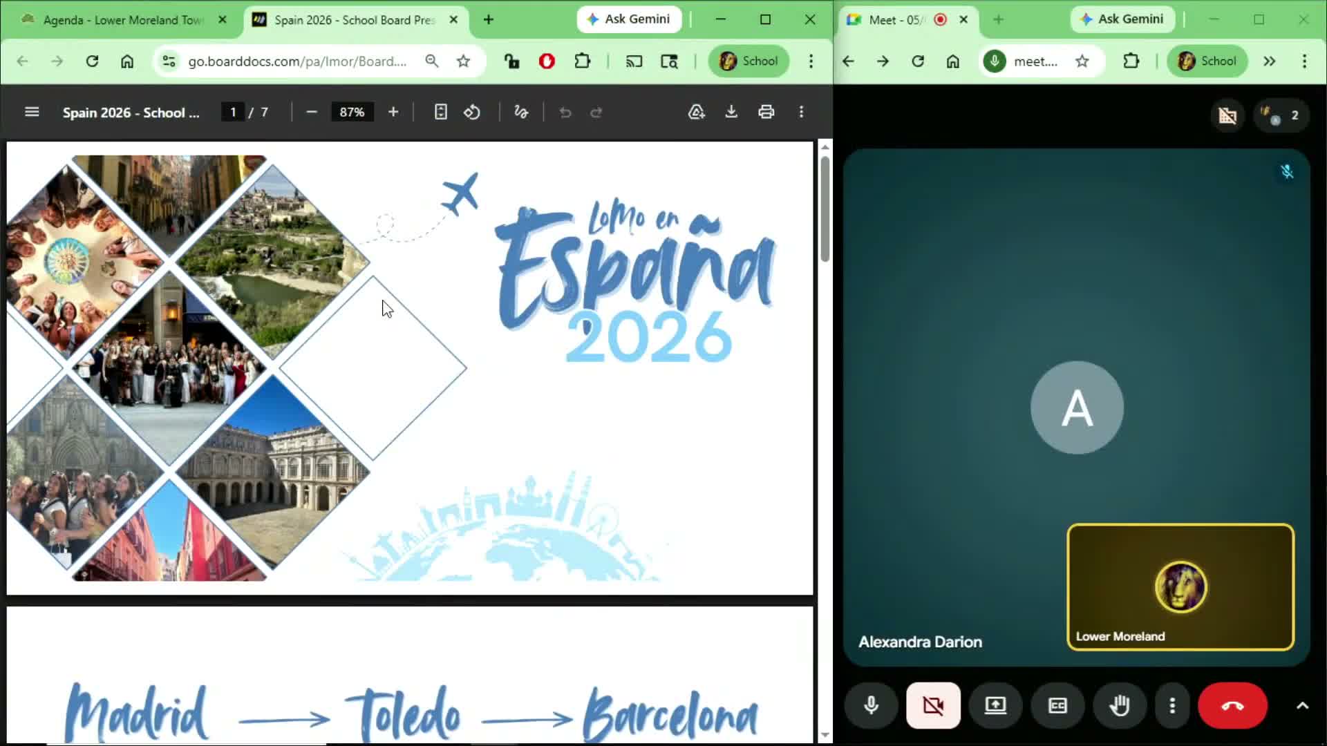 Lower Moreland students, teachers recount study‑abroad trip to Spain; 32 students participated