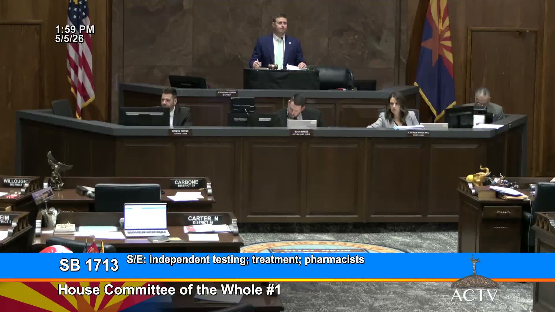 Committee advances bill expanding pharmacists’ authority for limited testing and treatment; members debate scope and safeguards