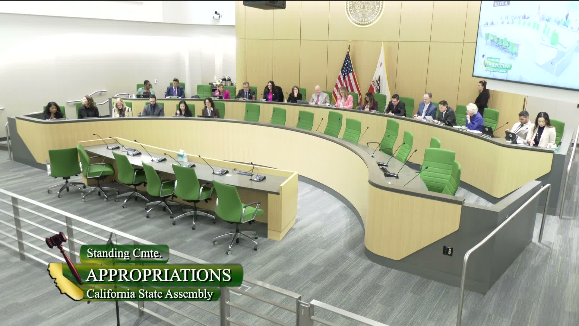 Appropriations Committee dispenses with consent and suspense calendars, advances dozens of bills