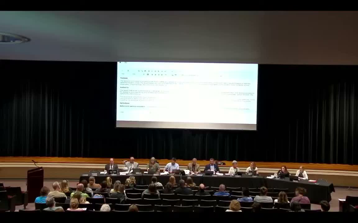 Policy committee advances threat-assessment policy and commends district threat-assessment team