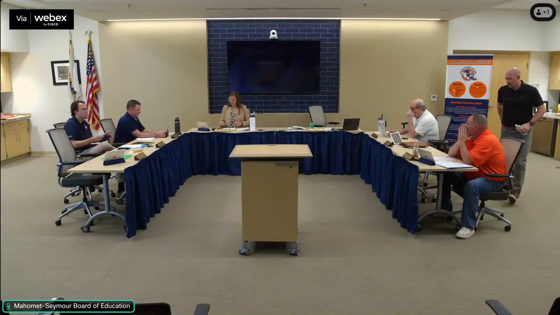 Mahomet‑Seymour CUSD 3 board elects Jordan Rock president, confirms officers and routine appointments