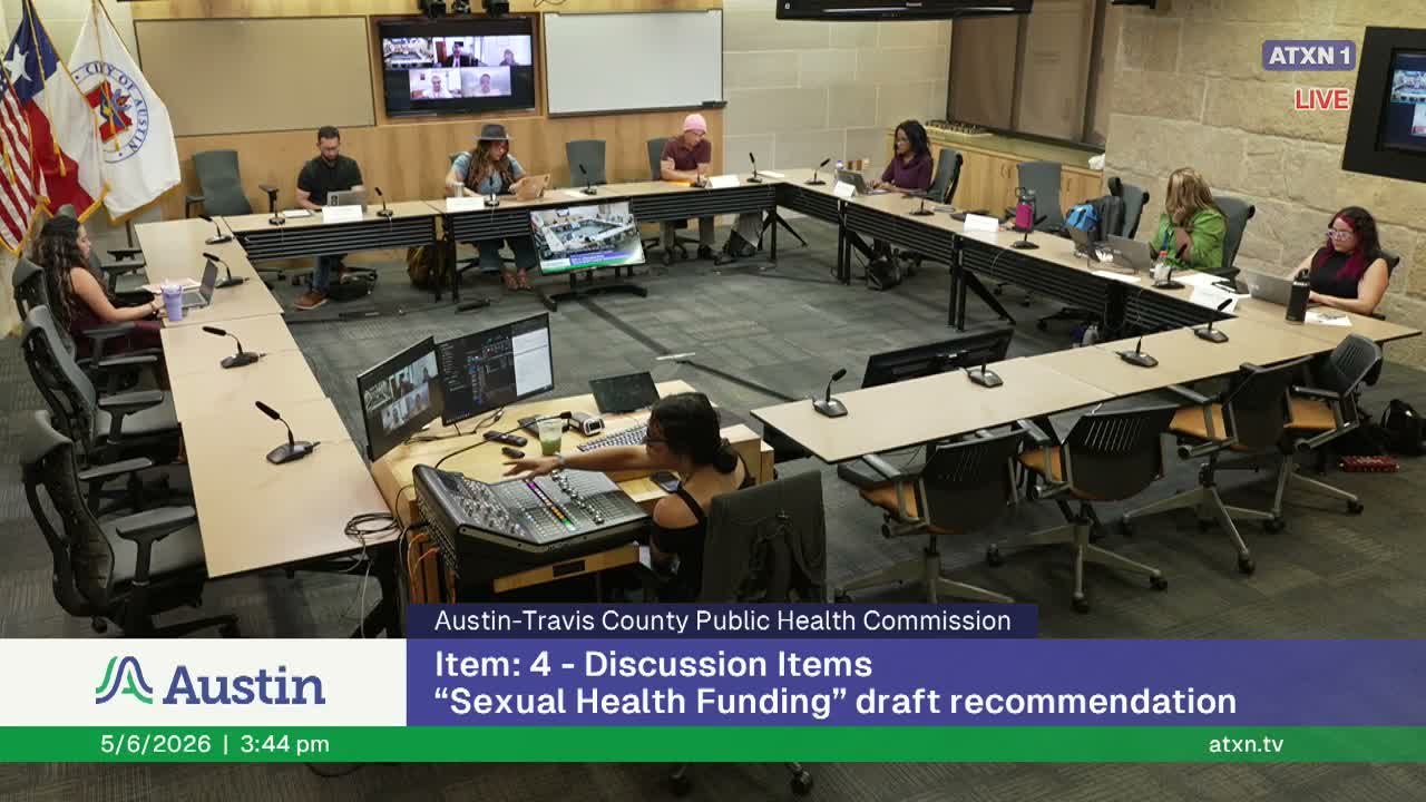 Public-health commissioners refine draft recommendations on HIV prevention funding, heat-illness protections and dedicated 'cap-and-stitch' revenue