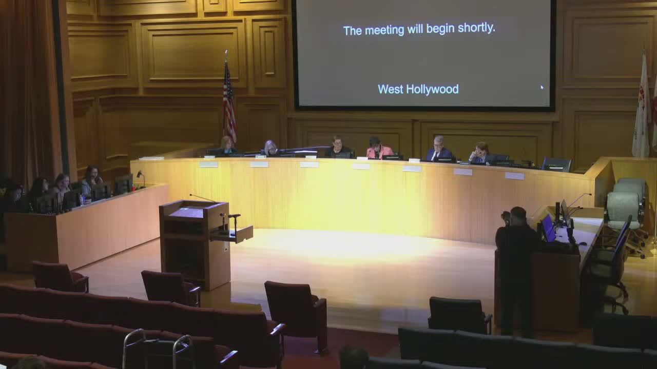 West Hollywood older‑adults board honors Lynn LeMay and Larry Block, hears safety and services updates