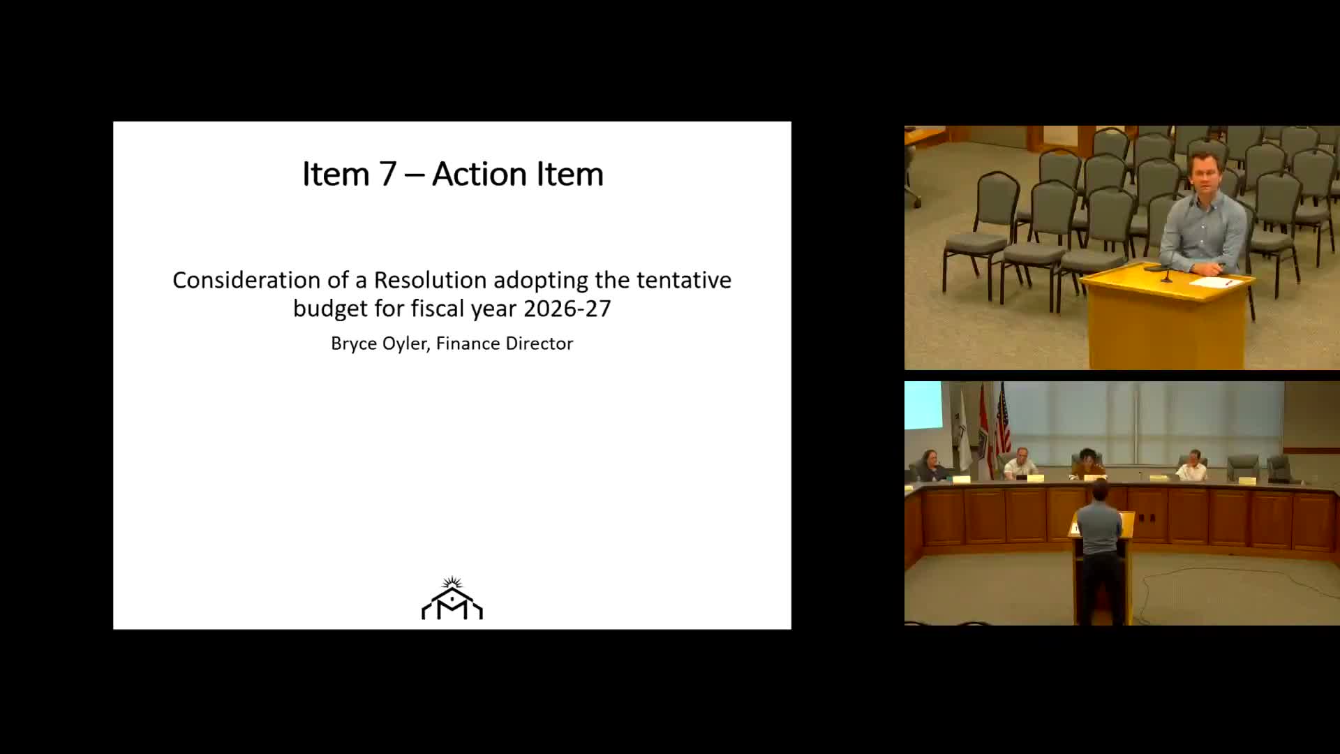 Council adopts tentative FY2026–27 budget, flags capital priorities and 7 new positions for later review