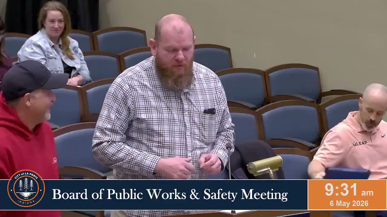 La Porte approves expedited start windows for Boyd Boulevard stormwater work, cites $2.5M federal grant