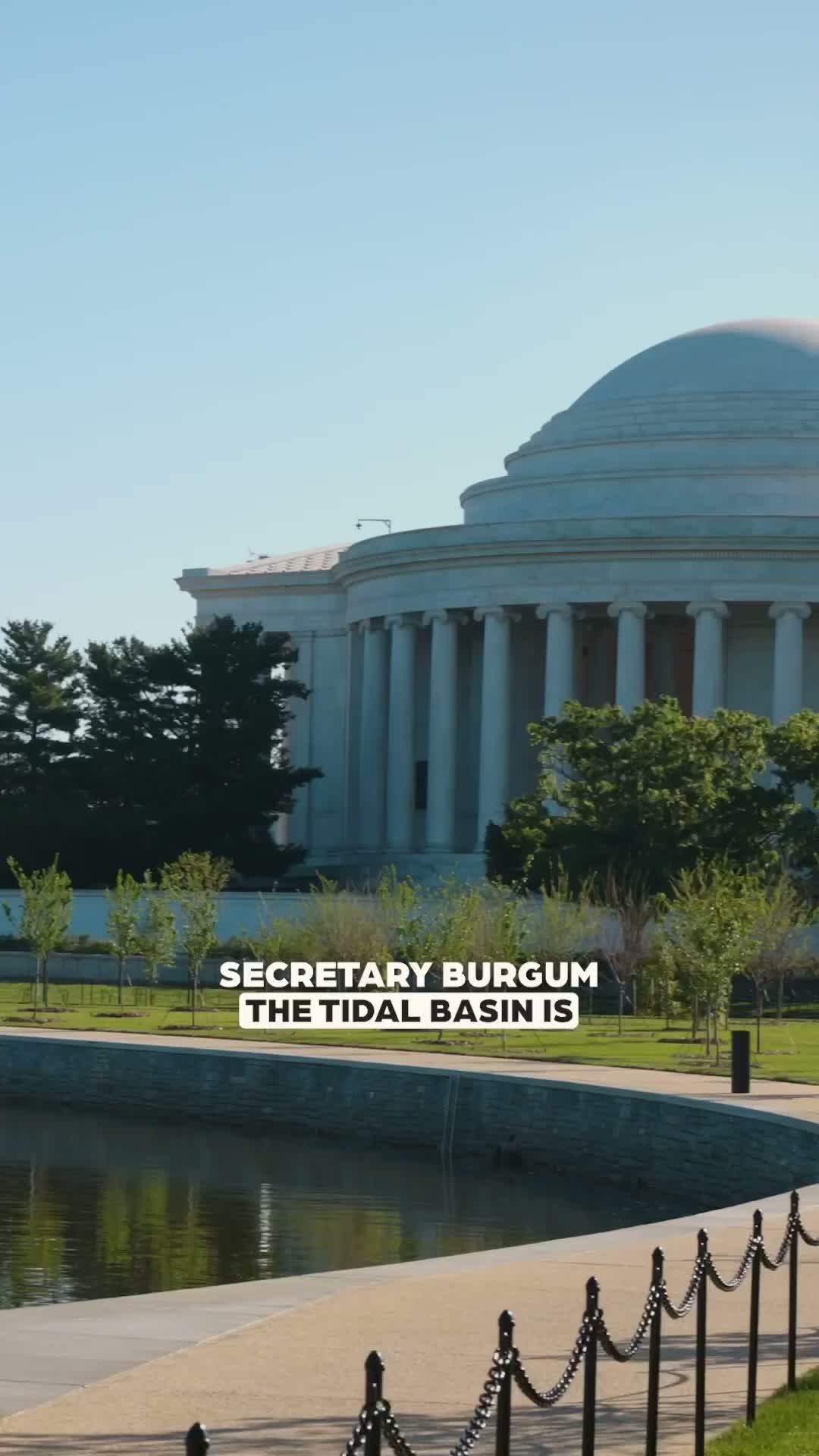 Presenter says Tidal Basin project finished eight months early and $30 million under budget