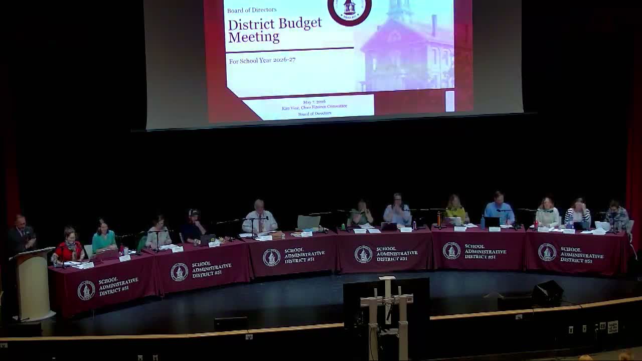 Superintendent Jeff Porter says proposed RSU 51/MSAD 51 budget will go to voters June 9