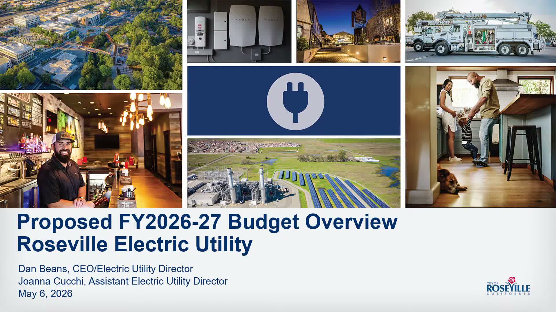 Roseville staff present FY27 utility budgets; electric eyes new positions, bond-funded capital projects