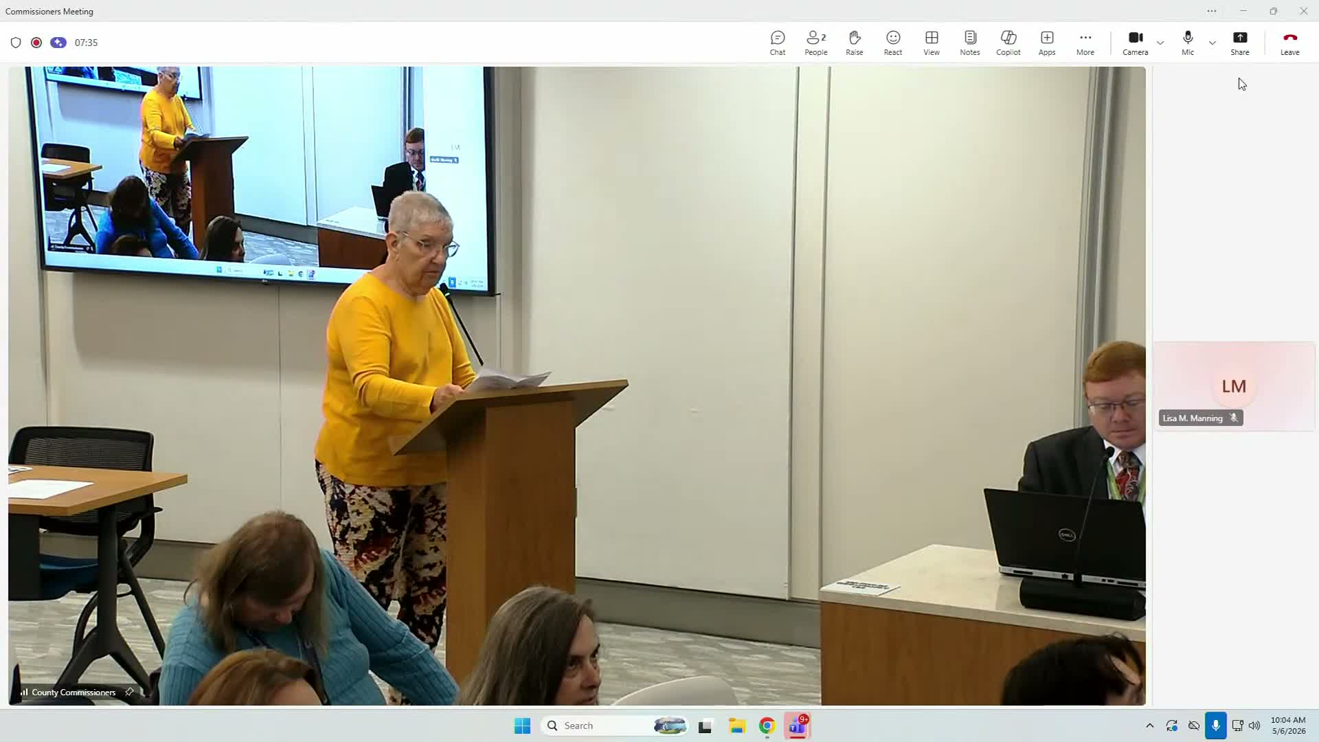 Resident questions Franklin County budget presentation and reports ICE sightings; county official says accounting convention explains 'negative' figures