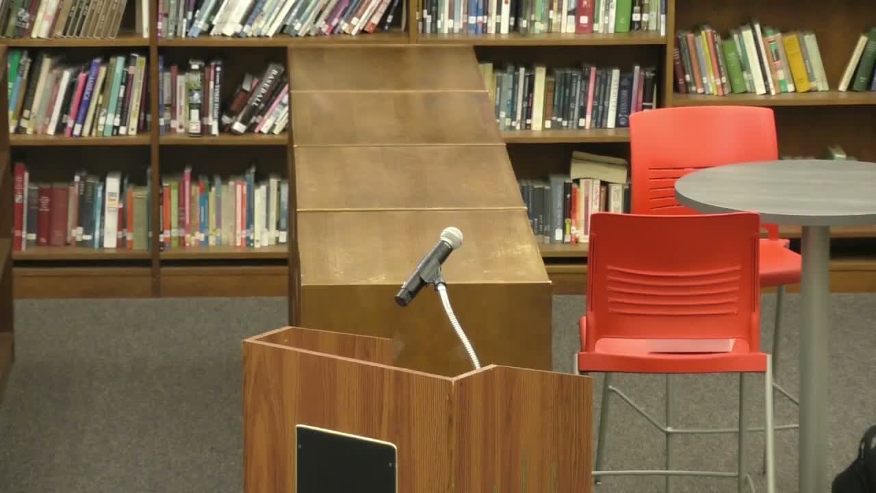 Library director details usage growth and asks for $73,000 levy increase; library candidate introduces herself