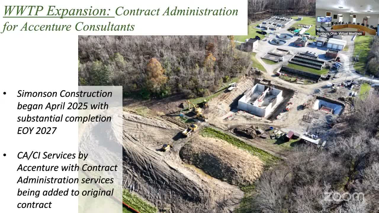 City to shift wastewater contract administration to Accenture for treatment plant expansion