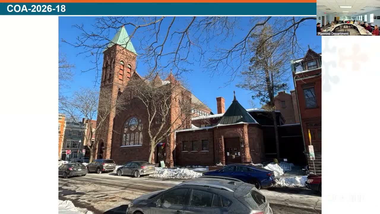 Historic Resources Commission approves Willard Street church addition with cast-stone condition