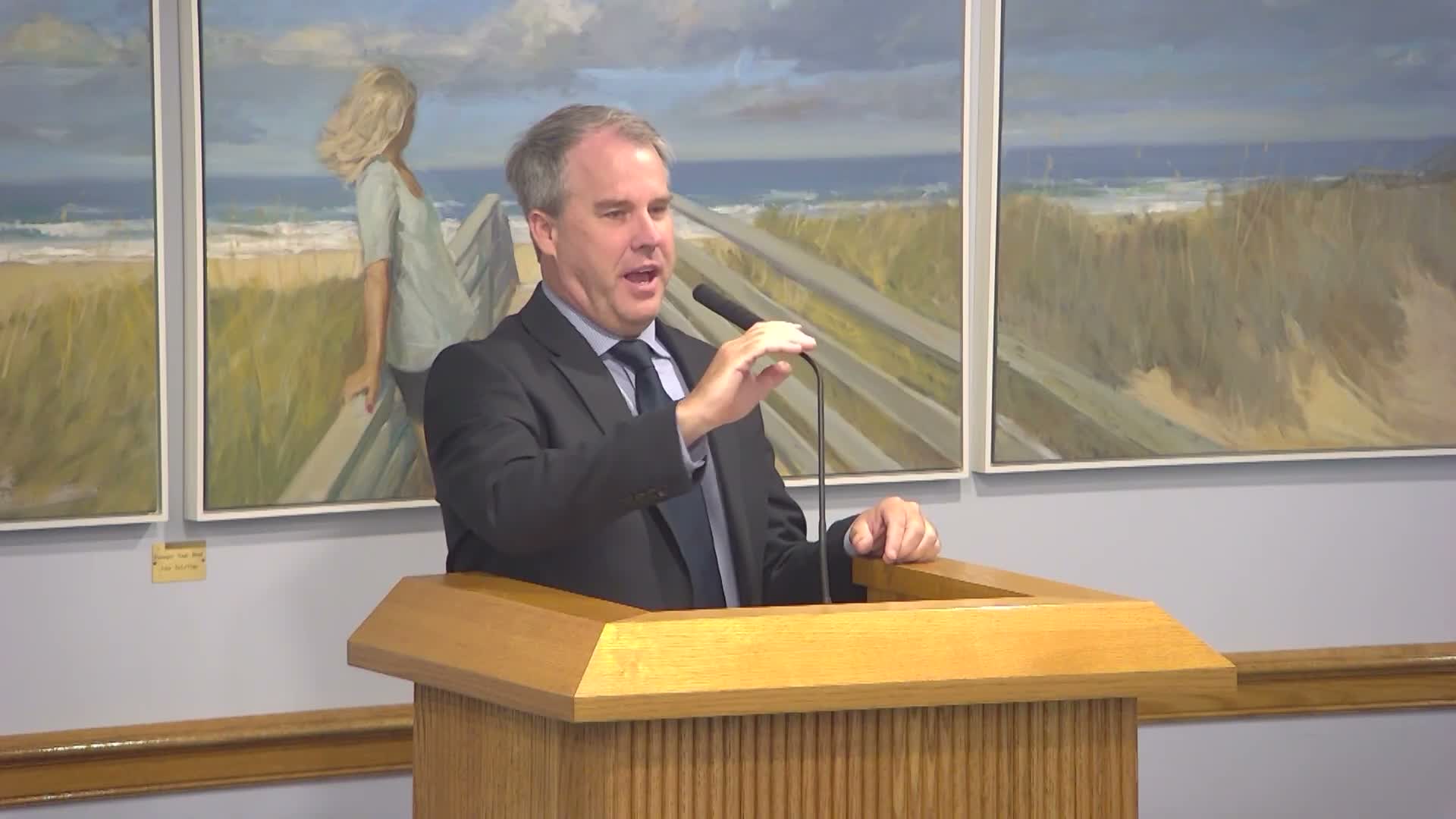 Town Manager Andy presents recommended FY 2026–27 budget for Nags Head; no tax‑rate increase proposed