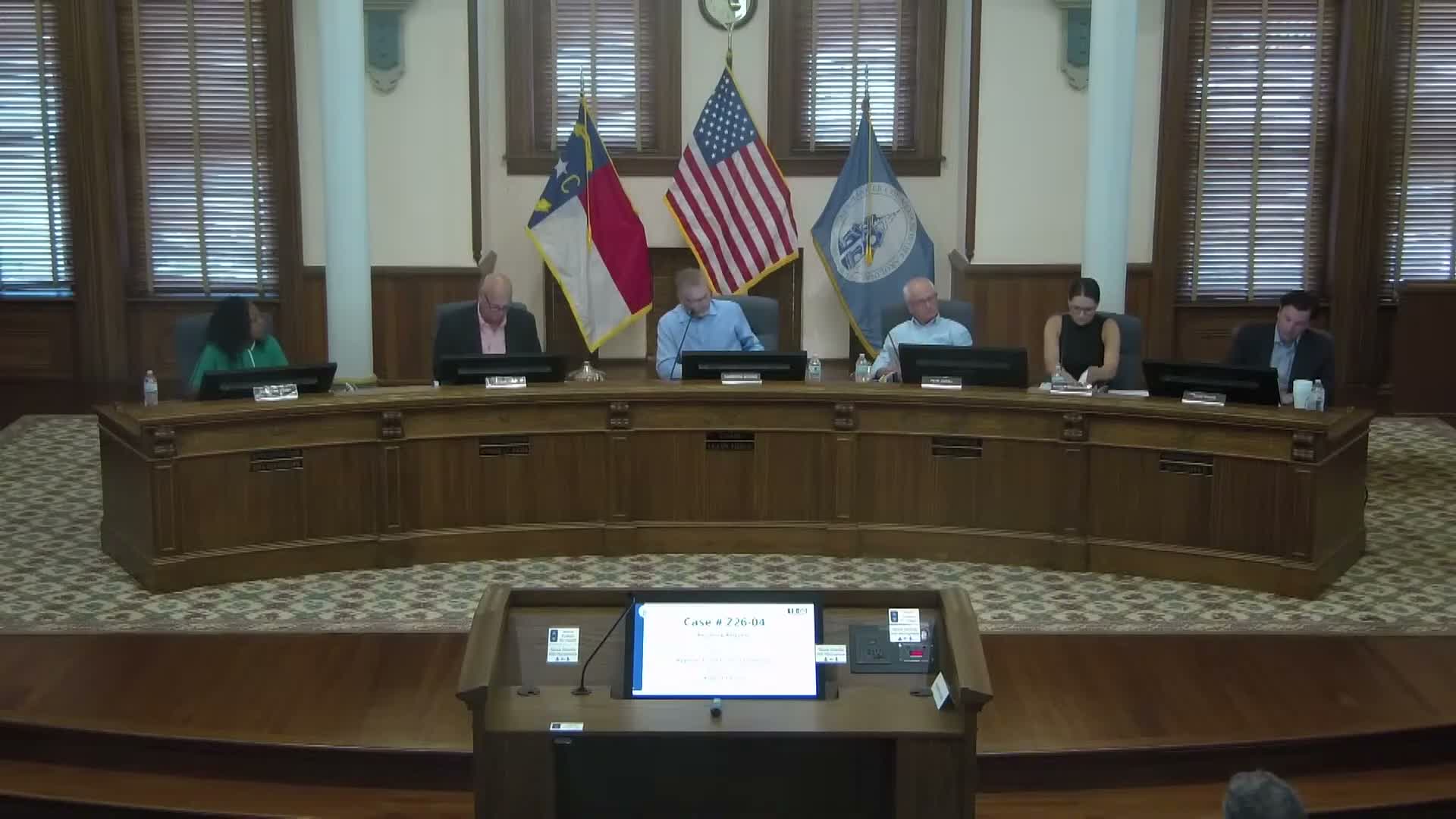 Planning board deadlocks on Market Street sign exception after neighbors object to lifting SHOD protections