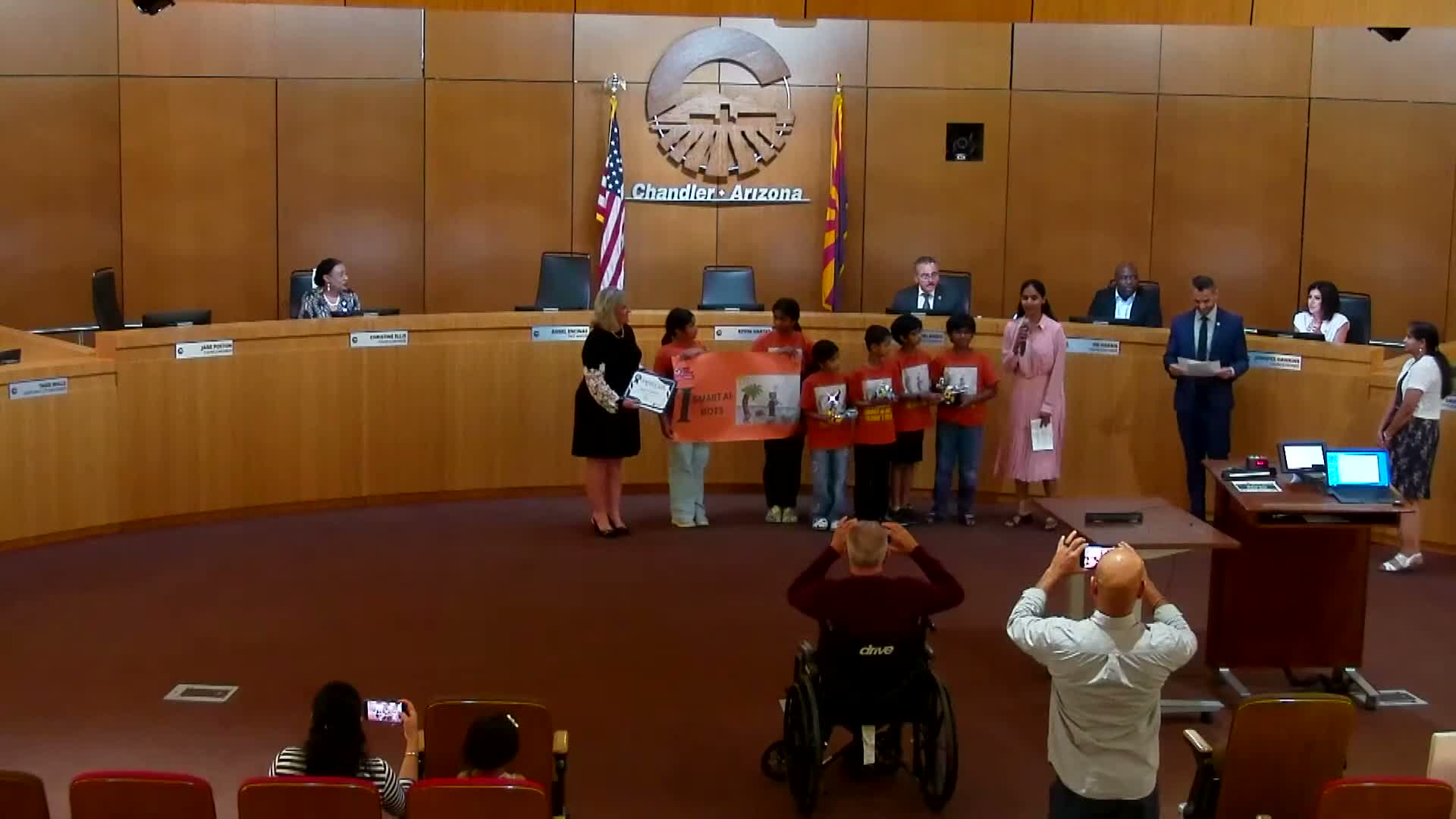 Chandler council recognizes iRise FIRST LEGO League team heading to world championship