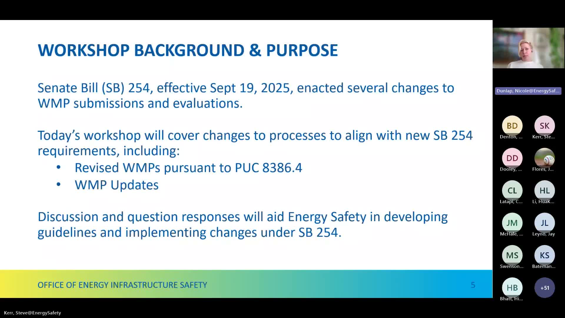 Energy Safety seeks industry input on implementing SB 254 45‑day revised WMP requirement