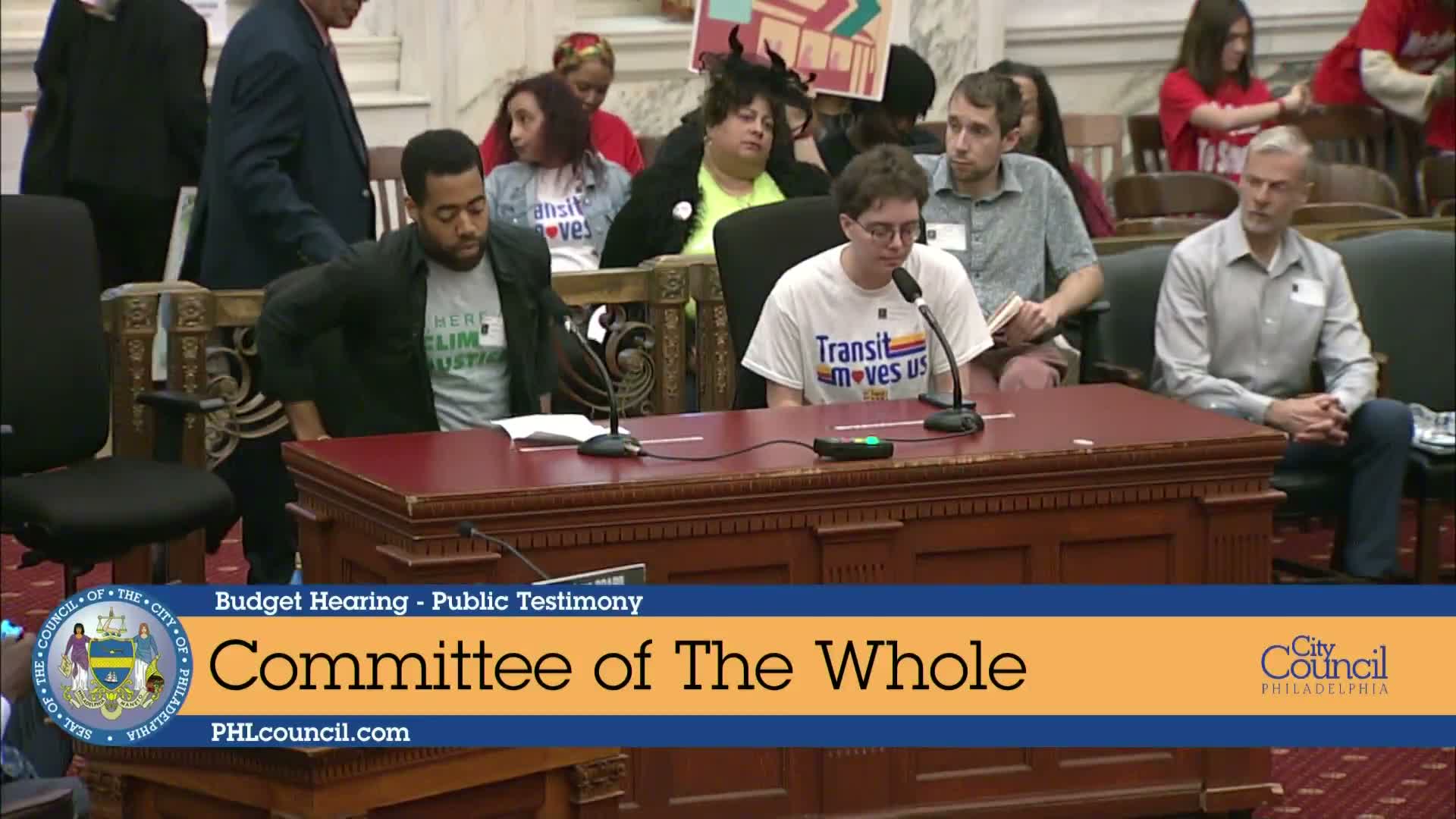 Transit riders and advocates press Council for SEPTA funding, permanent 0‑fare and more repaving