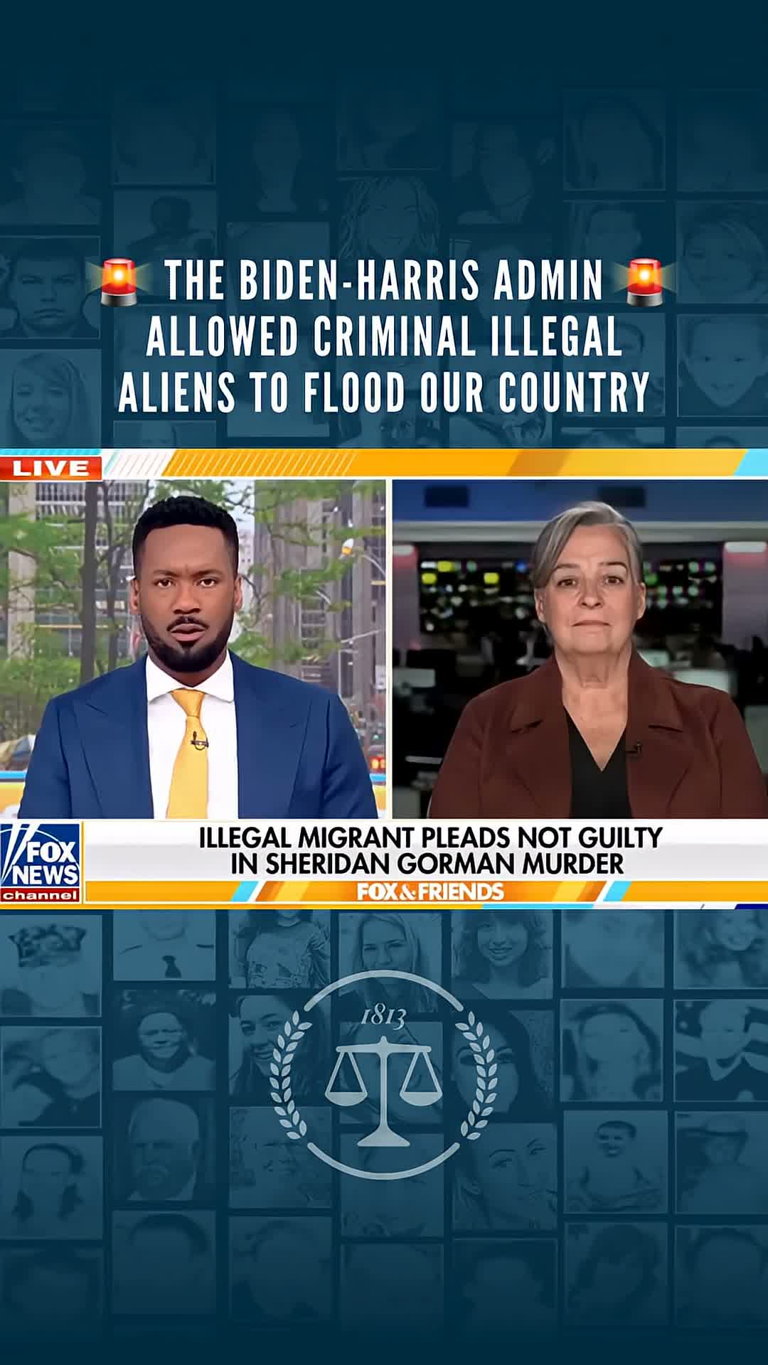 Questioner presses on repeat offenders; participant blames federal border policy and cites 20,000,000 figure