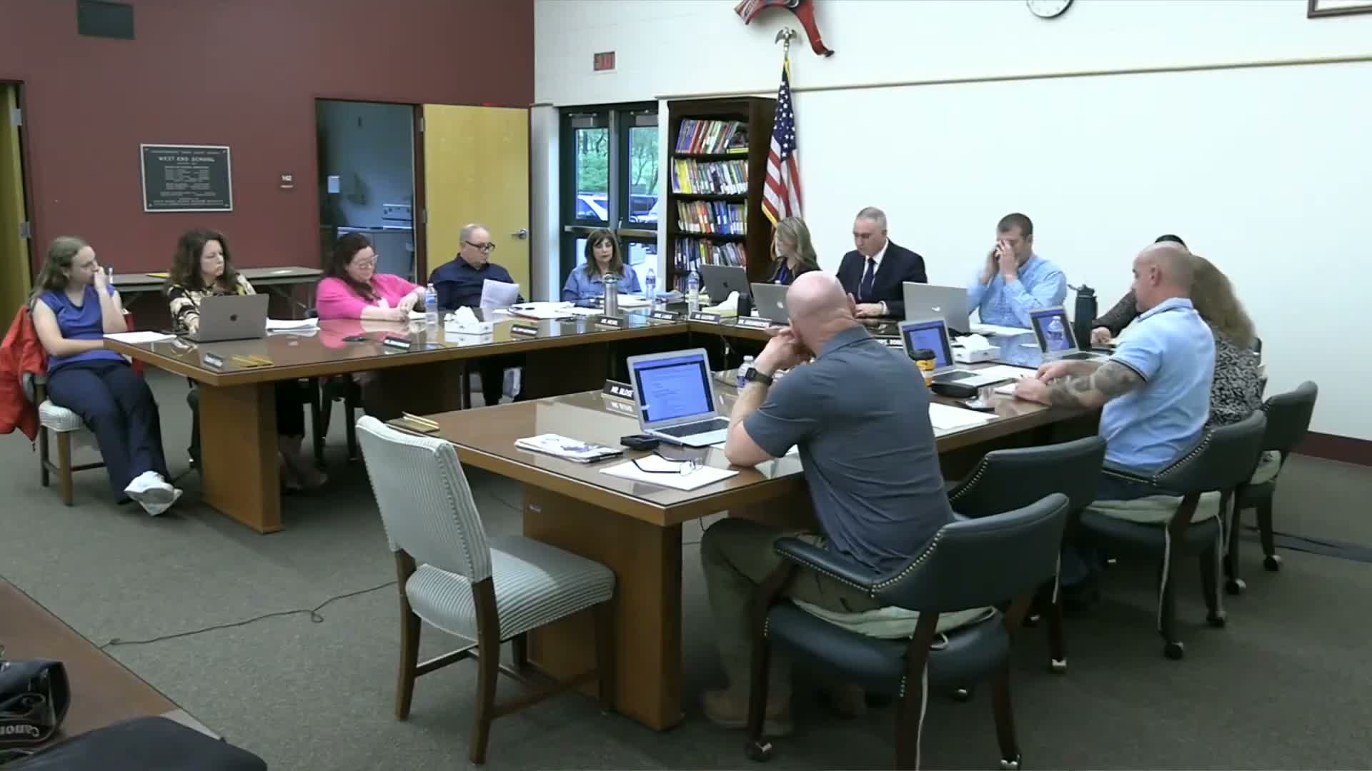 Board to convene technology stakeholder group; Leader in Me contract will not be renewed